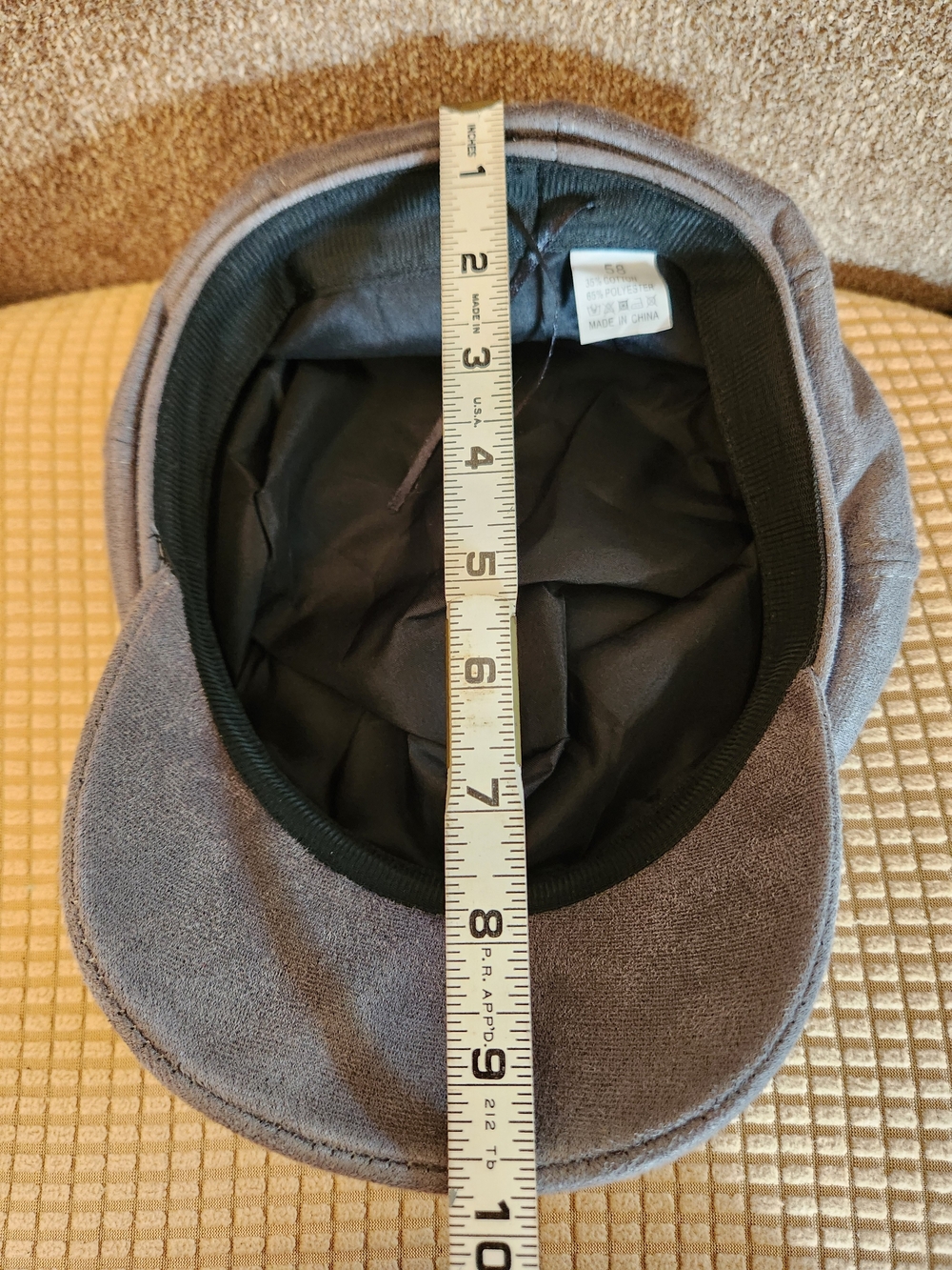 Gray Womens Newsboy Cap – Classic Casual Hat - Picture 4 of 5